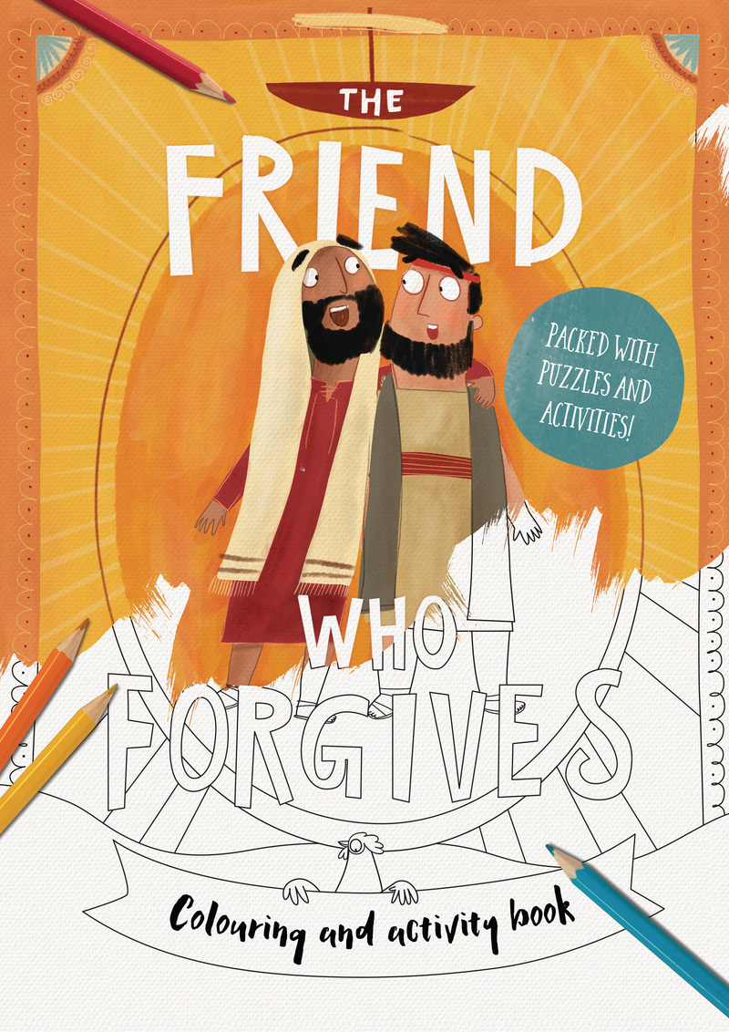 English Colouring Books - The Friend who Forgives